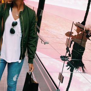 Army Green Bomber Jacket